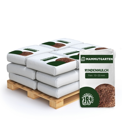 Mammutgarten Kiefern- Rindenmulch fein für 10 m² (10 Sack = 800 Liter)
