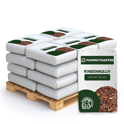 Mammutgarten Kiefern- Rindenmulch grob für 20 m² (20 Sack = 1600 Liter)