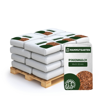 Mammutgarten edler Pinien- Ökomulch für 20 m² (20 Sack = 1400 Liter)