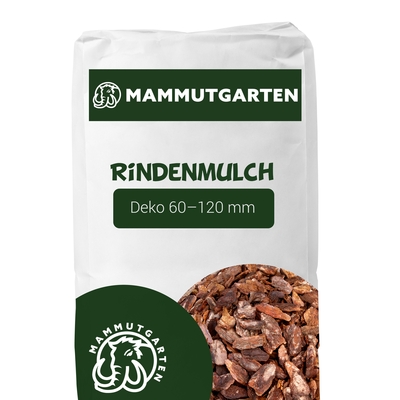 Mammutgarten Kiefern- Rindenmulch Deko für 1 m² (1 Sack = 80 Liter)