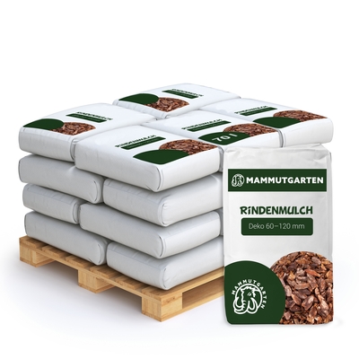 Mammutgarten Kiefern- Rindenmulch Deko für 20 m² (20 Sack = 1600 Liter)