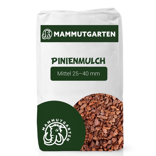 Mammutgarten edle Pinienrinde mittel für 1 m² (1 Sack = 70 Liter)