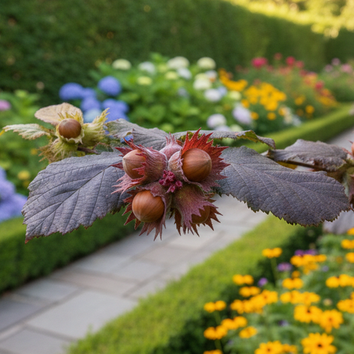 Purpurhasel / Bluthasel - Corylus maxima 'Purpurea'